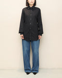 00's PRADA - curved cut dress shirt ②