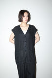 c90s European label - linen vest