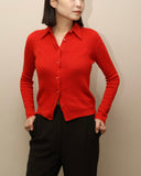 60-70's cashmere knit shirt