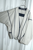 c80s Scandinavian  label -  constructive collarless  jacket