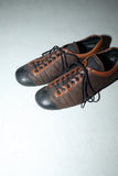 c2000's PRADA - leather lace-up sneakers