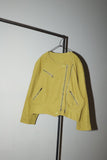 80-90's European label - ramie/cotton constructive riders essence jacket