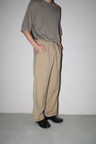 linen tuck trousers