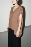 mid 2010's RICK OWENS - rayon deformed cutting top