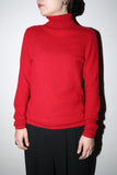 90-00's Lord&Taylor - 2-ply cashmere turtle-neck knit sweater