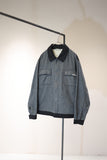 bi-color wool 3rd type zip-up jacket from Italy