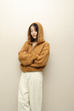 c70's unknown - low-gauge hand-knit hoodie