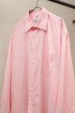 90-00's Yves Saint Lauren pour homme - cotton dress shirt in tender pink