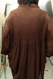 80-90's PENNYBLACK - rayon sheer decorated blouse