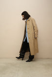 80's BURBERRYS - one panel sleeve 2-way neck balmacaan coat
