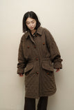 80’s JIL SANDER - quilting coat with detachable big hoodie