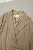 80-90's European label - silk double breasted jacket