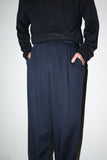 80's European label - rayon tuck trousers