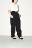 CÉLINE by Phoebe Philo - wide straight tuck trousers in black
