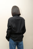 00's PRADA - curved cut dress shirt ①