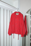 80s RIFLE - cotton/polyester hunting essence jacket in tomato red