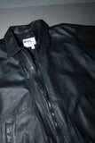 c90's European label -  leather zip-up blouson