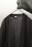 80's UMBERTO GINOCCHIETTI - linen collarless jacket with four pockets
