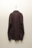 90-00's PRADA - curved cut dress shirt ③