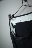 c80's black tuck short trousers