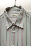 80's KRIZIA - rayon double pocket multi stripe shirt