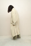 80-90’s Louis Féraud - cashmere /oversized double breasted mannish coat in ivory