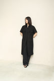 90-00's Ballantyne - linen/viscose front-open dress