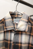 c60's European vintage - shadow plaid shirt
