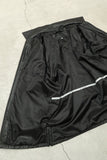 00s European label - minimal 2000’s boxy leather zip-up jacket