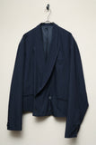 80-90's European label - rayon cropped double breasted jacket