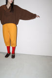 80s wool layered neck deformed knit sweater