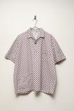 60s German vintage  - cotton fine-patterned pullover shirt