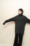 c90’s JIL SANDER - all cashmere chunky ribbed knit sweater