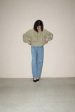 80's European label - cotton wide balance flight jacket