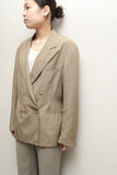 80-90's European label - silk double breasted jacket