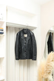 c80s Borsalino - leather tailored jacket