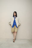 80-90's Gran Sasso - cotton/linen jacket with accent pocket