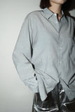 80-90's cotton stripe dress shirt from Italy