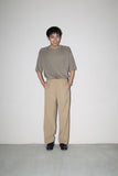 linen tuck trousers