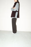 c80's Europan label - fuzzy alpaca deformed vest
