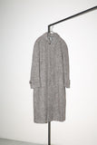 80-90’s "amazing silhouette" tweed wool balmacaan coat