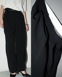 CÉLINE by Phoebe Philo - wide straight tuck trousers in black