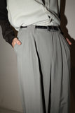 80's Italian label - wide tuck trousers