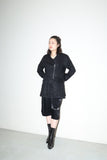 90s European label - linen riders detail zip-up jacket