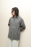 90-00's PETER HAHN - wool double pocket shirt