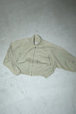 80's European label - cotton wide balance flight jacket