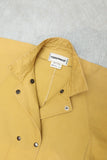 80's RAMOWEAR - cotton double breasted jacket in mustard yellow
