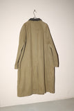 80's C.P.COMPANY - cotton leather collar coat