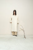 80s Guy Laroche - raw silk diagonaled button-up shirt dress