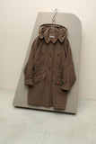80’s JIL SANDER - quilting coat with detachable big hoodie
